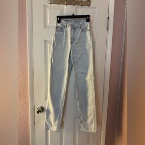 Women’s American Eagle highest waste crossover baggy straight jeans (000regular)
